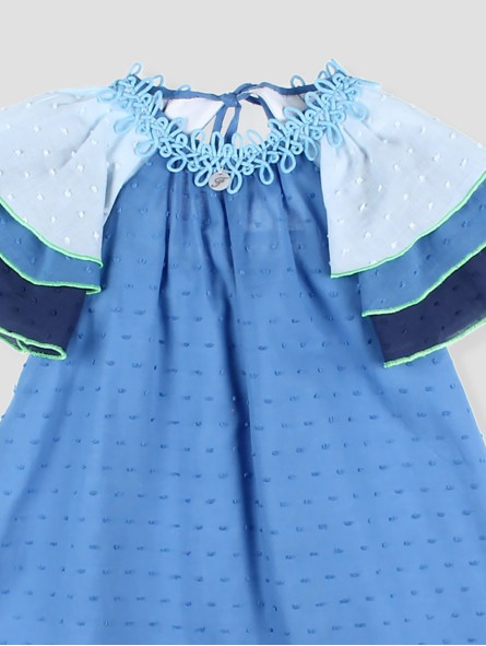 Girls' blue plumeti