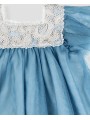 Vestido de tul para criança cor azulina ou rosa