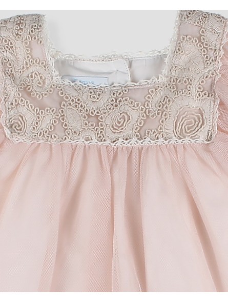 Vestido de tul para niña color azulina o rosa