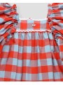 Tokio long checkered dress