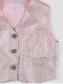 CHALECO TEJIDO CHANEL 3 BOTONES FORRADOS LINO CC. MARSELLA