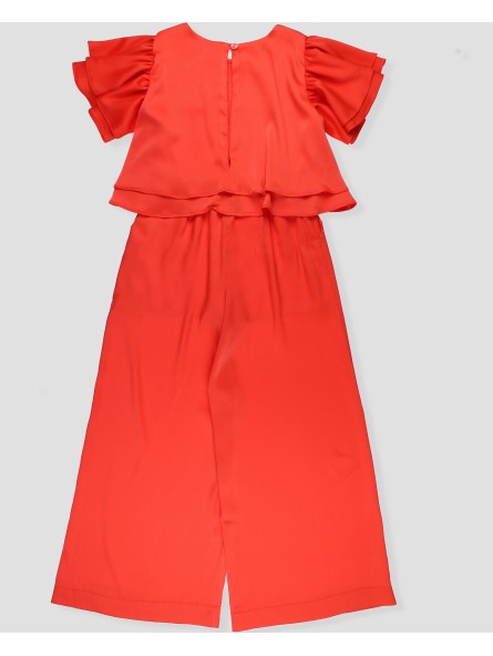 Coral girl jumpsuit
