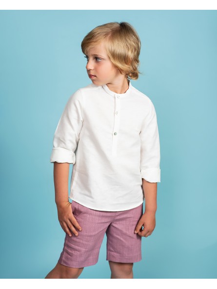 Camisa blanca lino