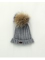 Gorro pompón pelo