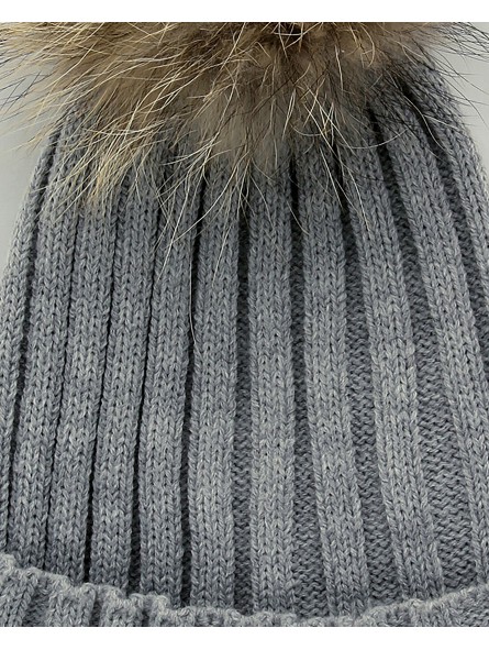 Gorro pompón pelo