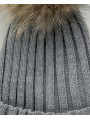 Gorro pompón pelo