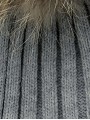 Gorro pompón pelo