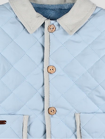 Light blue quilted jacket