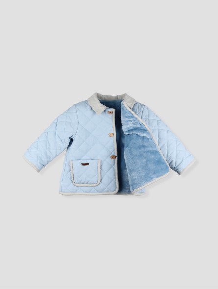 Light blue quilted jacket