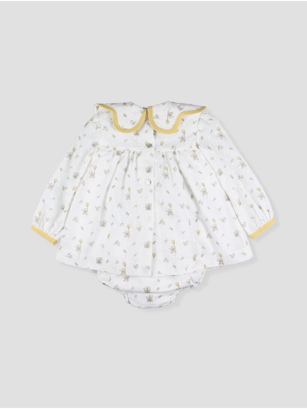 Vestido curto de bebê (estilo *jesusito*) Astún