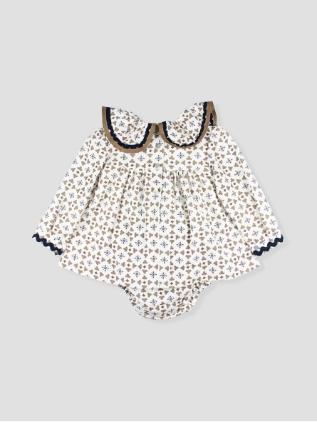 Vestido curto de bebê (estilo *jesusito*) Verbier